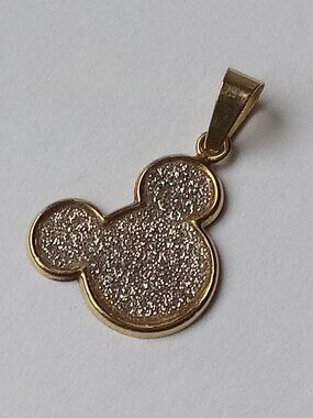 14K solid gold Mickey Disney pendant JCM